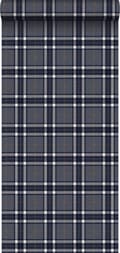 Miniatyrbild 1 av 6: Origin Wallcoverings tapet rutor mörkgrått - 347471 - 53 cm x 10,05 m