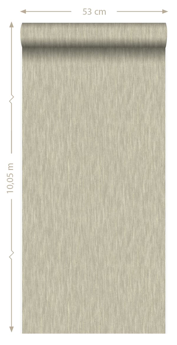 Origin Wallcoverings tapet gräsväv med linnestruktur glänsande brons 53 cm x 10,05 m