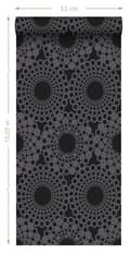 Miniatyrbild 7 av 7: Origin Wallcoverings tapet grafisk form svart 53 cm x 10,05 m