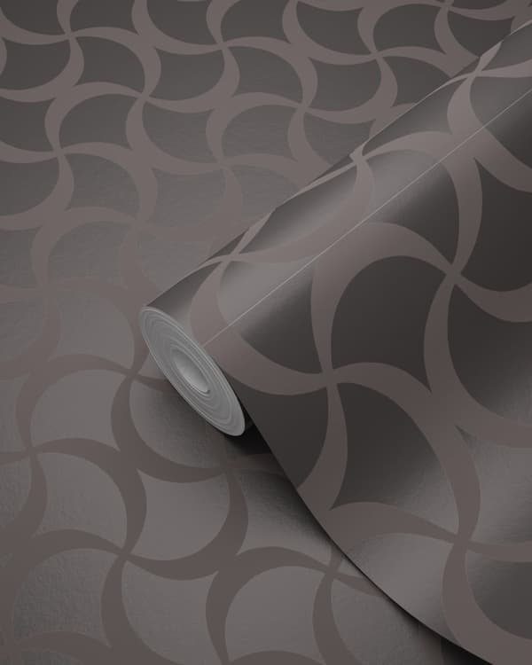 Origin Wallcoverings tapet grafik mörkgrått 53 cm x 10,05 m