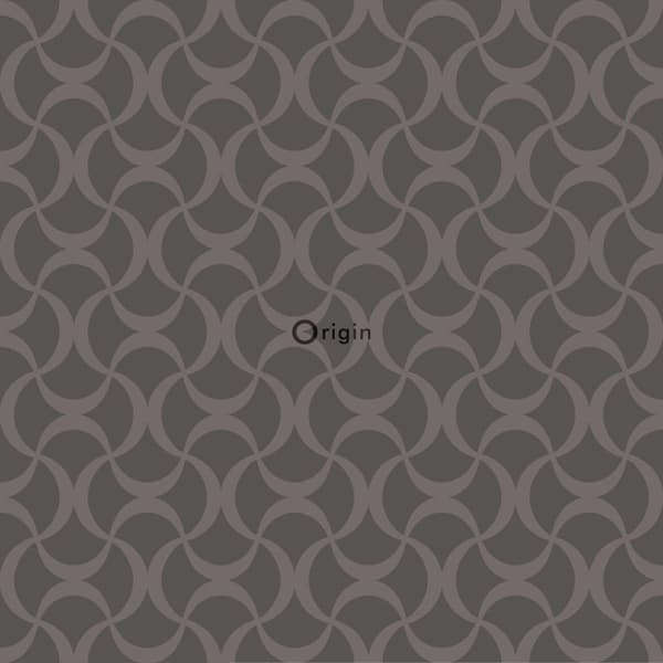 Origin Wallcoverings tapet grafik mörkgrått 53 cm x 10,05 m