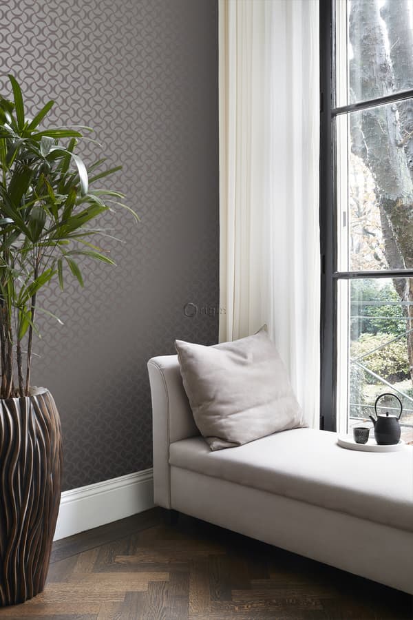 Origin Wallcoverings tapet grafik mörkgrått 53 cm x 10,05 m