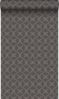 Miniatyrbild 1 av 7: Origin Wallcoverings tapet grafik mörkgrått 53 cm x 10,05 m