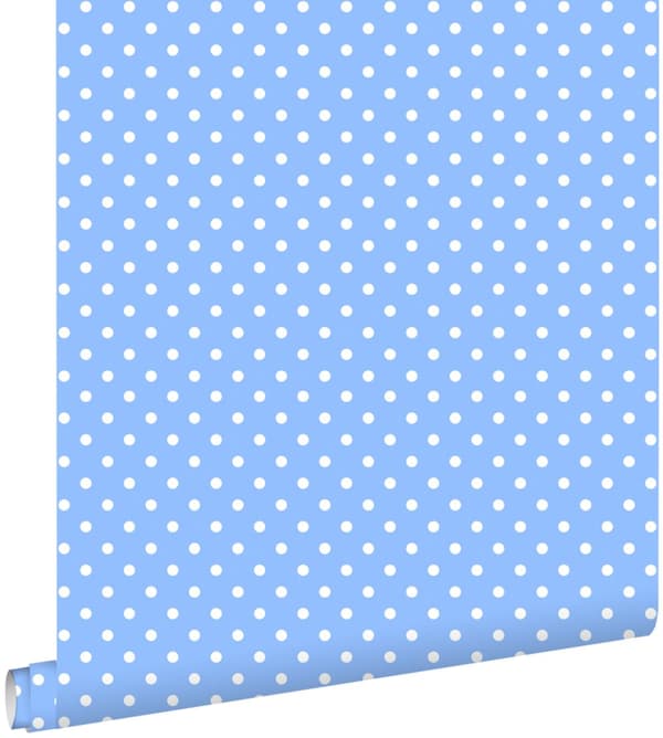 ESTAhome tapet prickar ljusblått 53 cm x 10,05 m