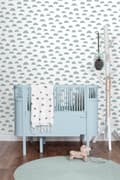Miniatyrbillede 5 af 7: ESTAhome tapet grafisk motiv gråblåt 0,53 x 10,05 m