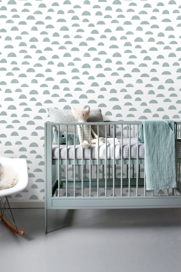 ESTAhome tapet grafisk motiv gråblåt 0,53 x 10,05 m