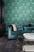 Miniatyrbild 4 av 8: Origin Wallcoverings tapet siscksackränder av skiktad marmor smaragdgrönt 53 cm x 10,05 m