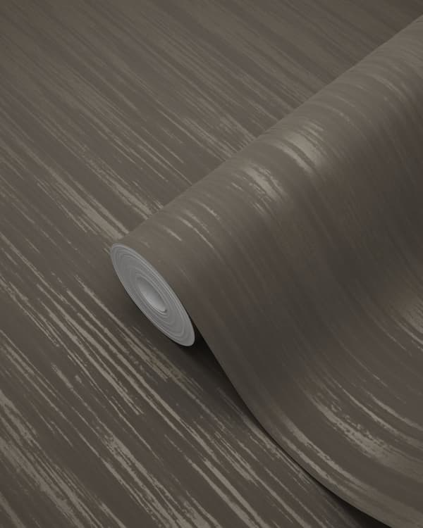 Origin Wallcoverings tapet smala ränder brunt och guldglänsande 53 cm x 10,05 m