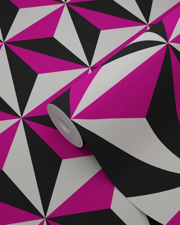 Origin Wallcoverings tapet 3D grafik slikrosa 53 cm x 10,05 m