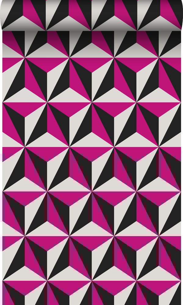 Origin Wallcoverings tapet 3D grafik slikrosa 53 cm x 10,05 m