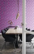 Miniatyrbillede 3 af 7: Origin Wallcoverings tapet Ikat lyserødt 53 cm x 10,05 m