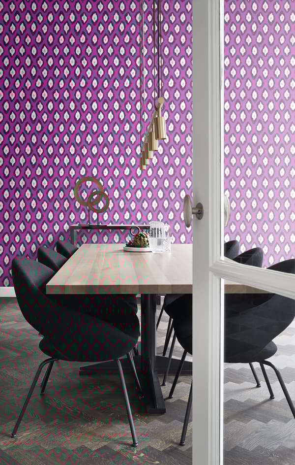 Origin Wallcoverings tapet Ikat lyserødt 53 cm x 10,05 m