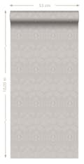 Miniatyrbild 5 av 5: Origin Wallcoverings tapet ornament mullvadsgrått 53 cm x 10,05 m