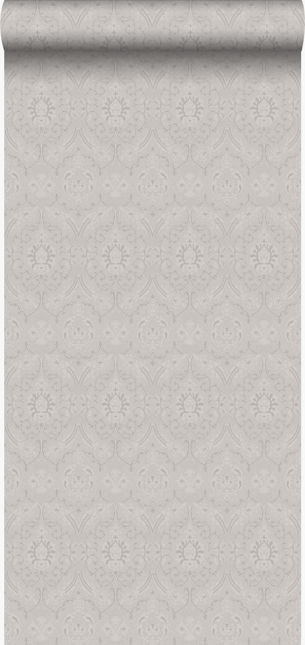 Origin Wallcoverings tapet ornament mullvadsgrått 53 cm x 10,05 m
