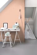 Miniatyrbild 4 av 8: ESTAhome tapet romb persikofärgat och glänsande kopparbrunt 0,53 x 10,05 m