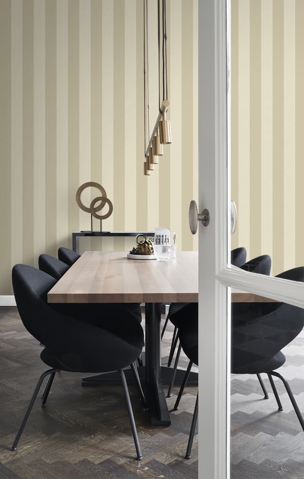 Origin Wallcoverings tapet ränder varmt beige 53 cm x 10,05 m