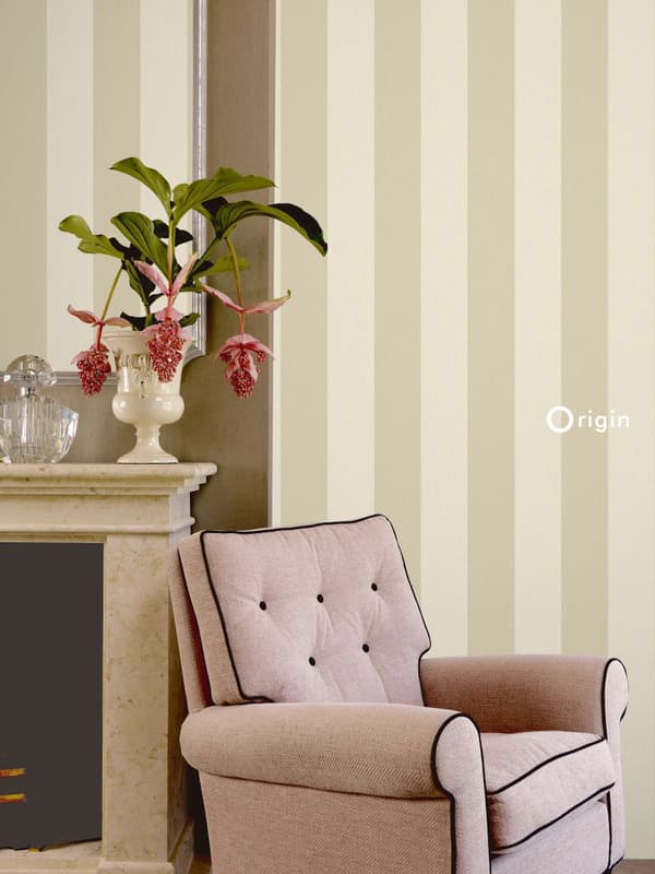 Origin Wallcoverings tapet ränder varmt beige 53 cm x 10,05 m