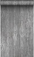 Miniatyrbillede 1 af 8: Origin Wallcoverings tapet træplanker med årer sort 53 cm x 10,05 m