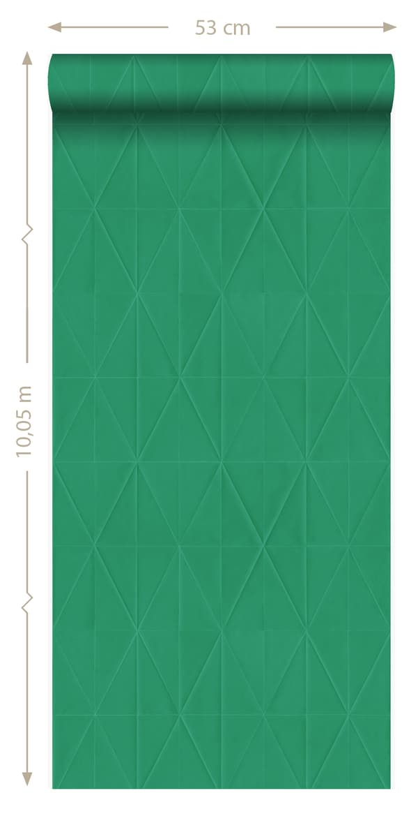 Origin Wallcoverings tapet grafisk form grönt 53 cm x 10,05 m