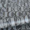 Miniatyrbild 6 av 8: Origin Wallcoverings tapet gamla metalltryckta bokstäver mörkgrått 53 cm x 10,05 m