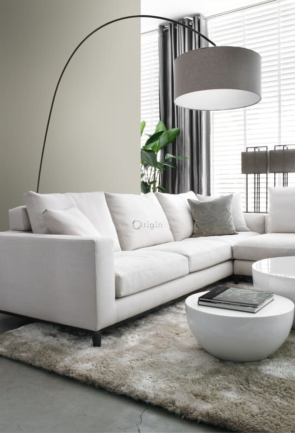 Origin Wallcoverings tapet enfärgad varm silver 53 cm x 10,05 m