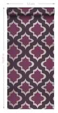 Miniatyrbild 3 av 3: Origin Wallcoverings tapet kasbah aubergine 52 cm x 10,05 m