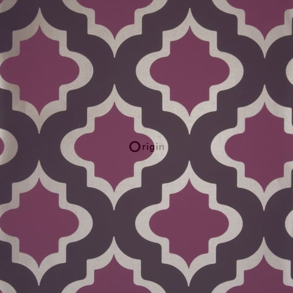 Origin Wallcoverings tapet kasbah aubergine 52 cm x 10,05 m