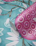 Miniatyrbild 5 av 7: Origin Wallcoverings tapet magnolia turkost och rosa 53 cm x 10,05 m