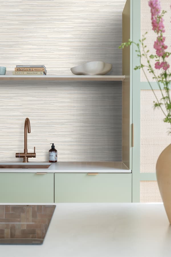 ESTAhome tapet vævet motiv beige 53 cm x 10,05 m