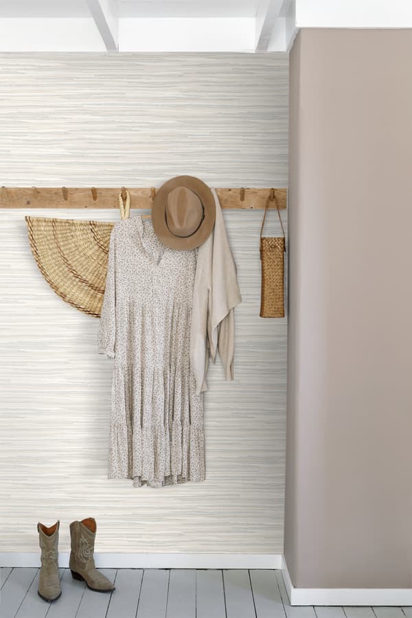 ESTAhome tapet vævet motiv beige 53 cm x 10,05 m