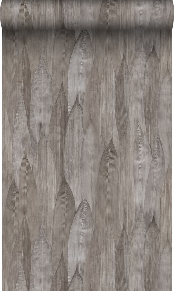 Origin Wallcoverings tapet löv mörkt mullvadsgrått 53 cm x 10,05 m