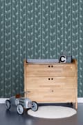 Miniatyrbild 3 av 7: ESTAhome tapet giraffer gråaktigt mörkblått 0,53 x 10,05 m
