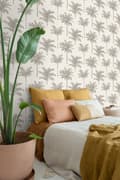 Miniatyrbild 2 av 8: ESTAhome tapet palmer ljusbeige - 139163 - 0,53 x 10,05 m