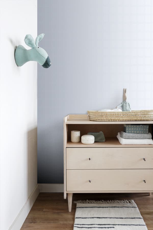 Origin Wallcoverings tapet rutor ljusblått 53 cm x 10,05 m