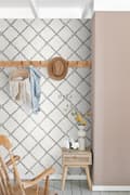 Miniatyrbillede 6 af 8: ESTAhome tapet orientalsk berbertæppe sort og mathvidt 53 cm x 10,05 m