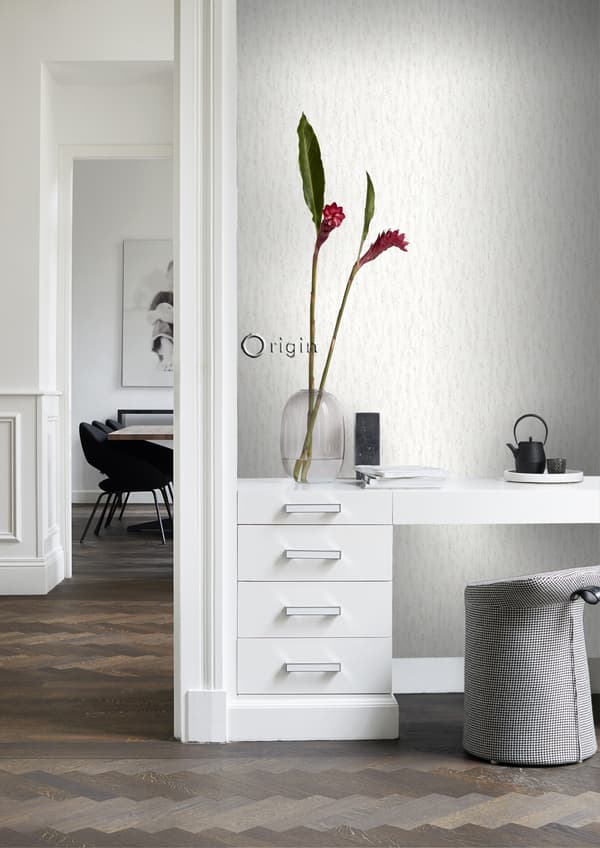 Origin Wallcoverings tapet travertin naturlig kalksten off-hvidt 53 cm x 10,05 m