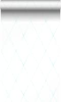 Miniatyrbild 1 av 8: Origin Wallcoverings tapet rombmotiv matt vitt och mintgrönt 53 cm x 10,05 m