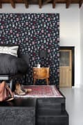 Miniatyrbild 5 av 8: ESTAhome tapet siffror & bokstäver mörkblått 53 cm x 10,05 m