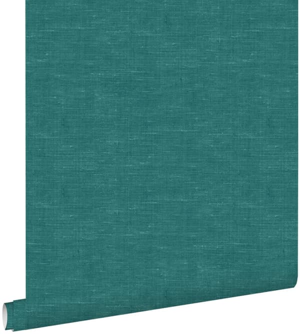 ESTAhome tapet linnedstruktur benzinblåt 53 cm x 10,05 m
