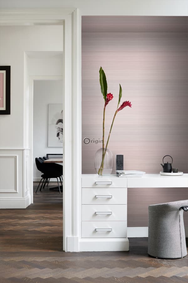 Origin Wallcoverings tapet vävd struktur med lutningsfärger antikrosa 0,53 x 10,05 m