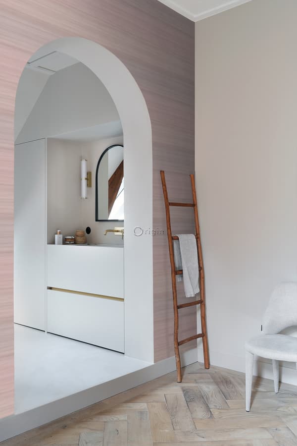 Origin Wallcoverings tapet vävd struktur med lutningsfärger antikrosa 0,53 x 10,05 m