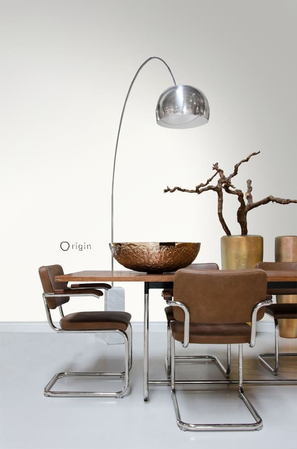 Origin Wallcoverings tapet grafiske linjer skinnende hvid 0,53 x 10,05 m