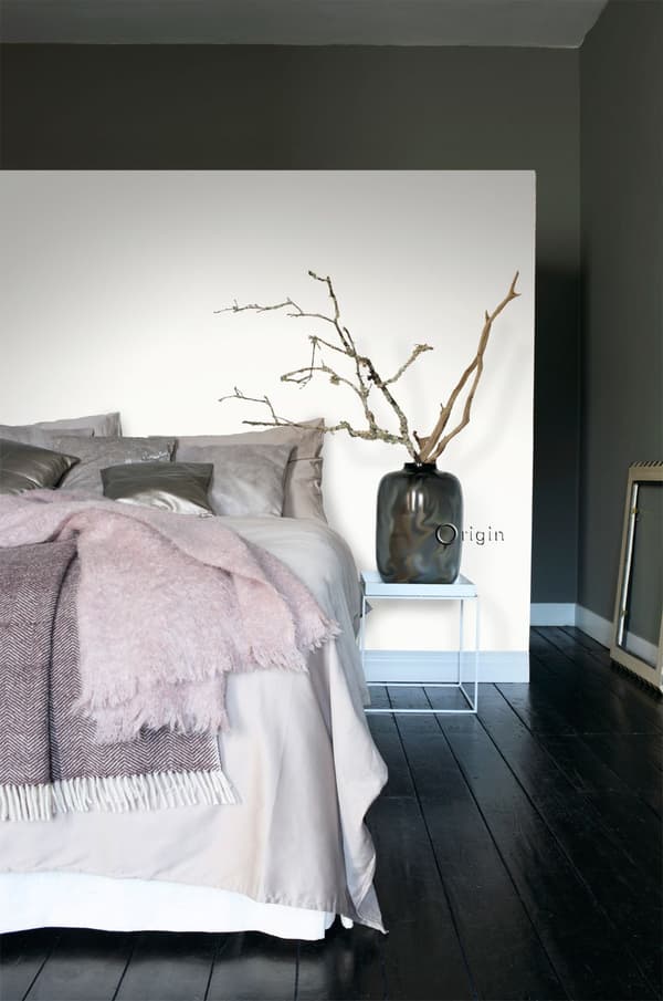 Origin Wallcoverings tapet grafiske linjer skinnende hvid 0,53 x 10,05 m