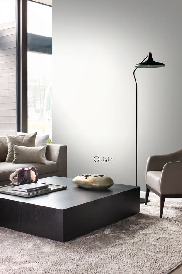 Origin Wallcoverings tapet grafiske linjer skinnende hvid 0,53 x 10,05 m