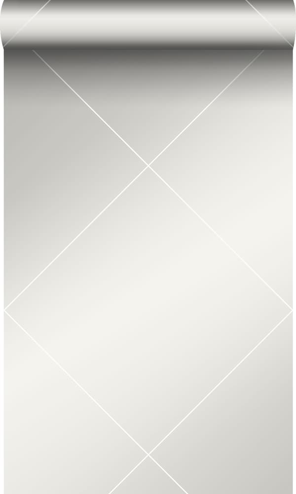 Origin Wallcoverings tapet grafiske linjer skinnende hvid 0,53 x 10,05 m