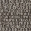 Miniatyrbild 7 av 7: Origin Wallcoverings tapet gamla metalltryckta bokstäver rostbrunt 53 cm x 10,05 m