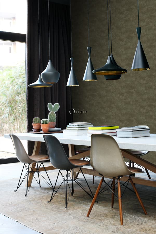 Origin Wallcoverings tapet krackelerad marmor olivgrönt 53 cm x 10,05 m