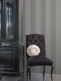 Miniatyrbillede 6 af 8: Origin Wallcoverings tapet striber gråt og skinnende sølv 53 cm x 10,05 m