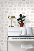 Miniatyrbillede 5 af 8: ESTAhome tapet instant kameraer skinnende kobberbrunt 0,53 x 10,05 m