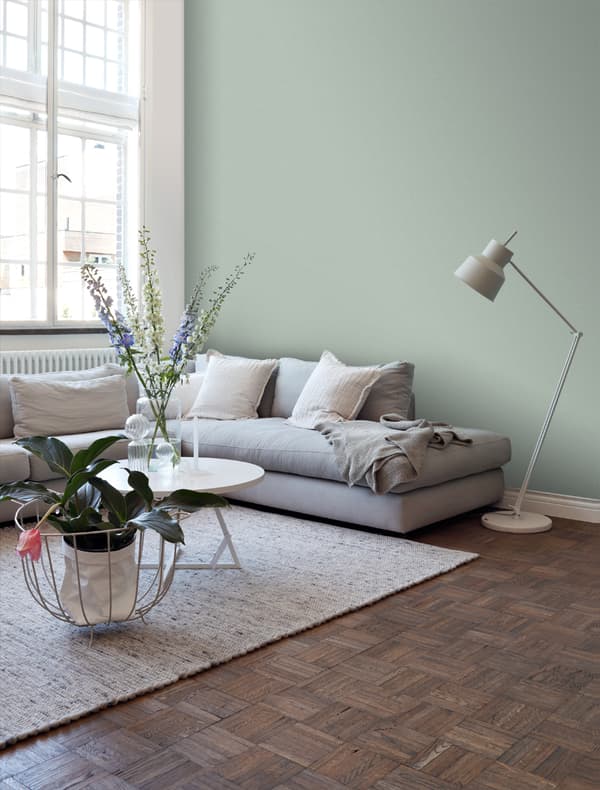 ESTAhome tapet linnedstruktur celadon grønt 0,53 x 10,05 m